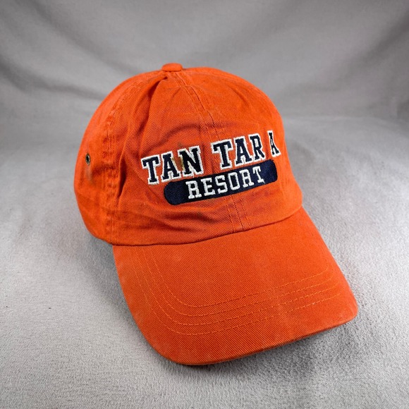 Tan Tar A Resort Hat Men OS‎ Orange Strapback Cap Embroidered MV Sport - Picture 1 of 11